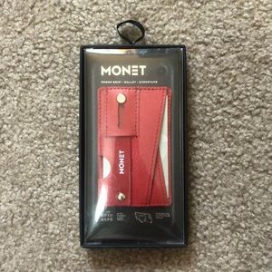 BRAND NEW MONET phone grip, wallet, kickstand